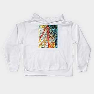 Oil Leaf 003 Kids Hoodie